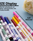 10 Colors Fine Line Super Washable Markers
