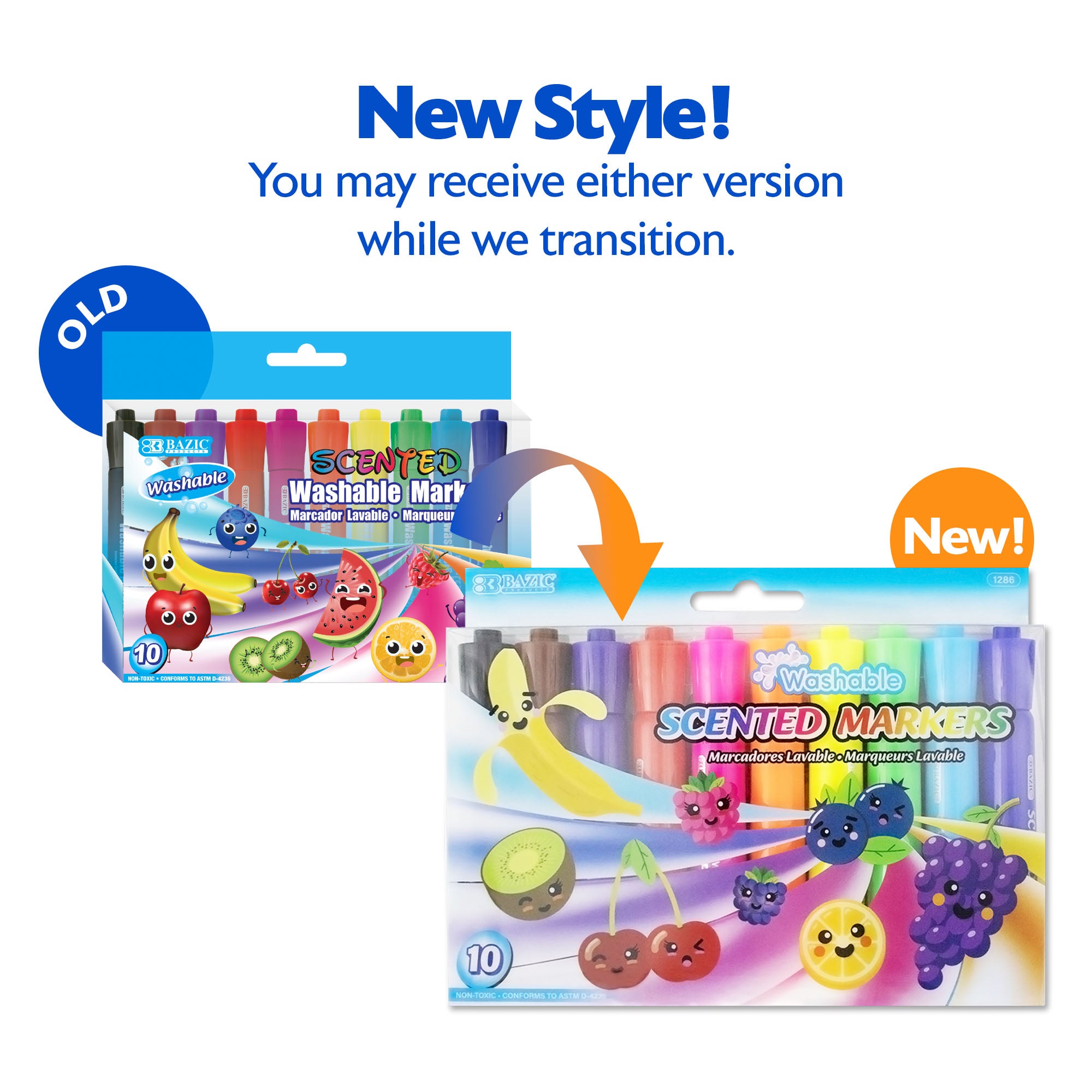 10 Colors Washable Scented Markers