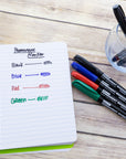 Assorted Colors Fine Tip Permanent Markers w/ Pocket Clip (8/Pack)