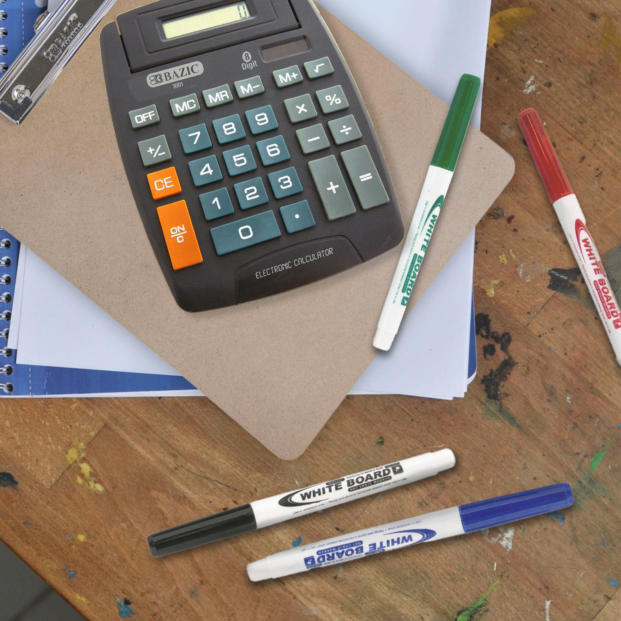 Assorted Colors Fine Tip Dry-Erase Markers (4/Pack)