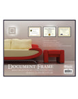 8.5" X 11" Front Loading Document Frame w/ Glass Cover