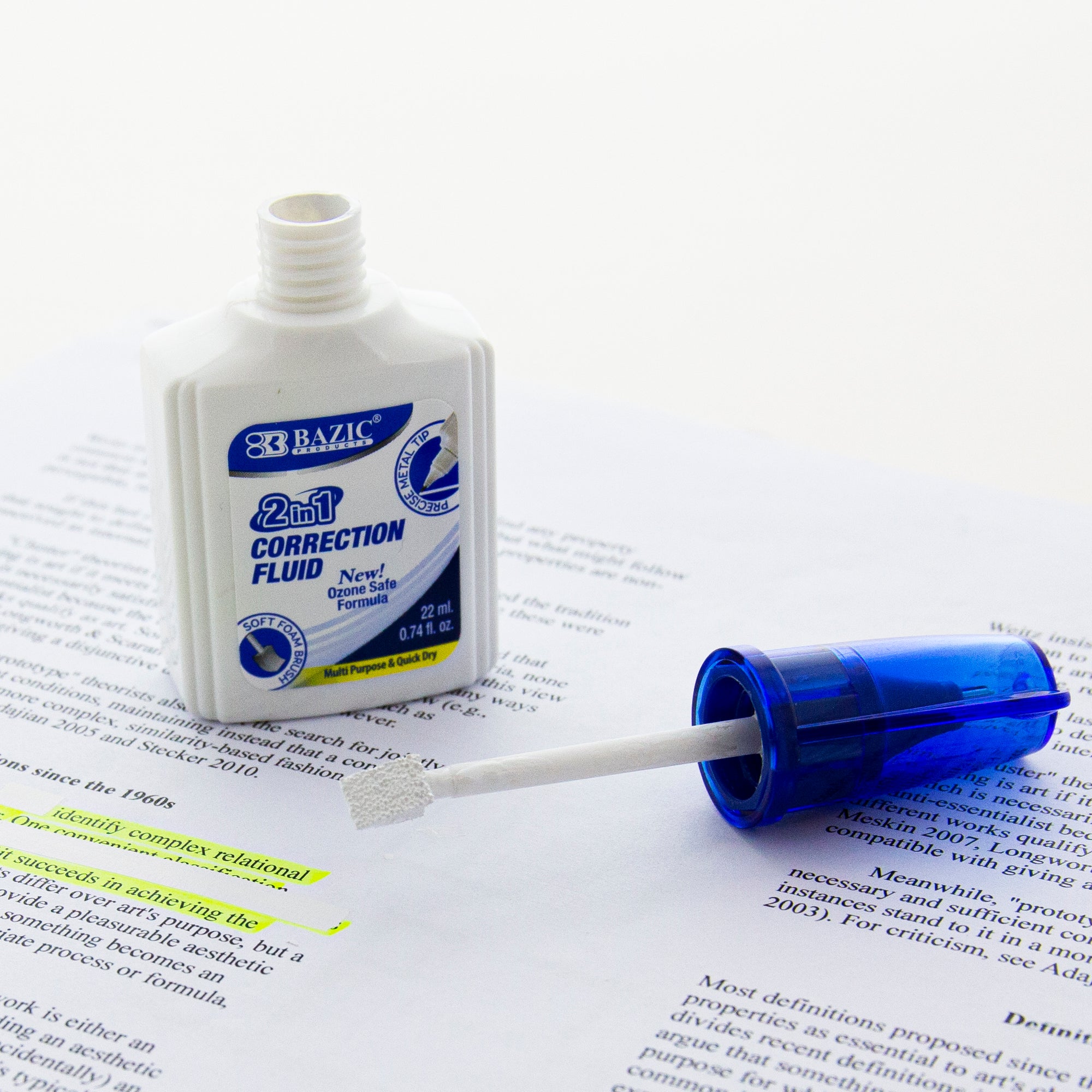 0.74 FL OZ (22 mL) 2 in 1 Correction w/ Foam Brush Applicator & Pen Tip