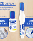 Metal Tip Correction Pen & Correction Fluid (2/Pack)