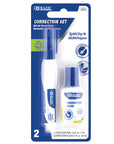 Metal Tip Correction Pen & Correction Fluid (2/Pack)