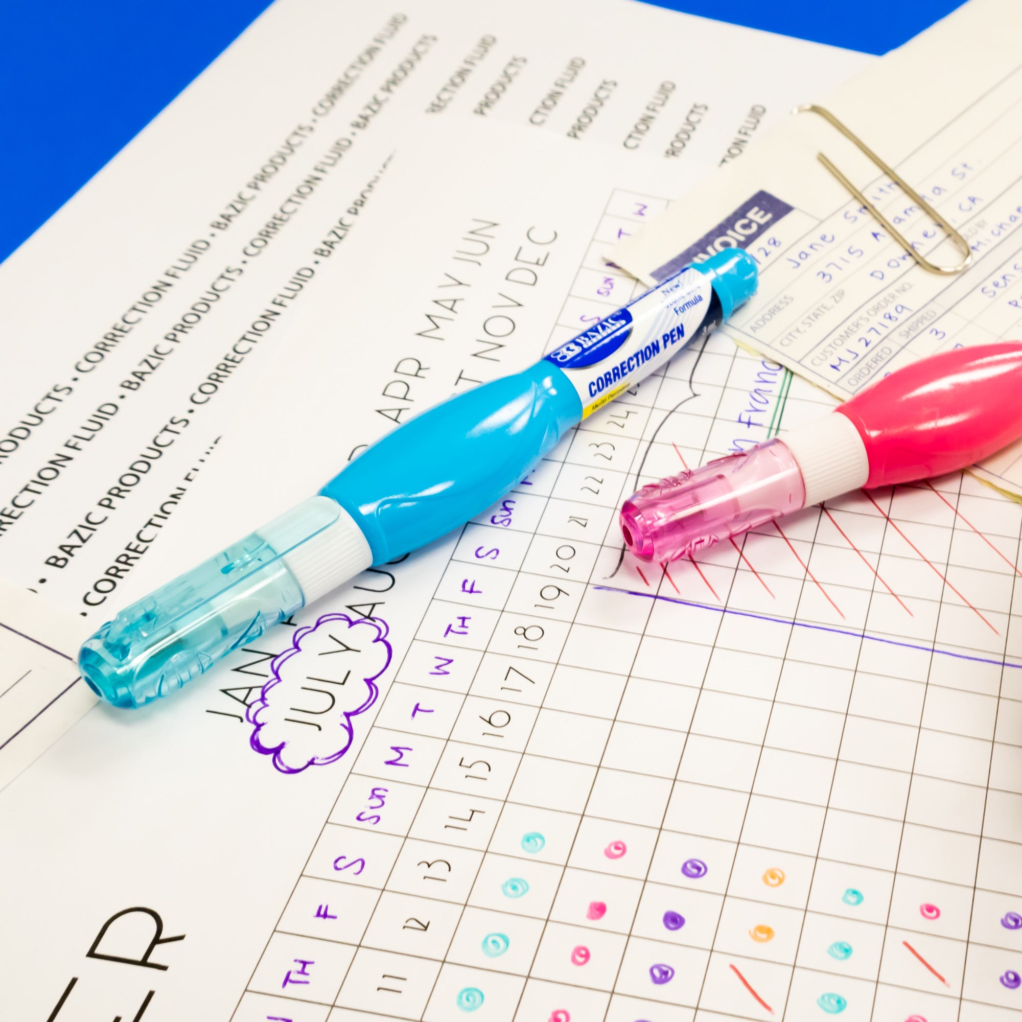 0.1 FL OZ (3 mL) Metal Tip Mini Correction Pen (3/Pack)