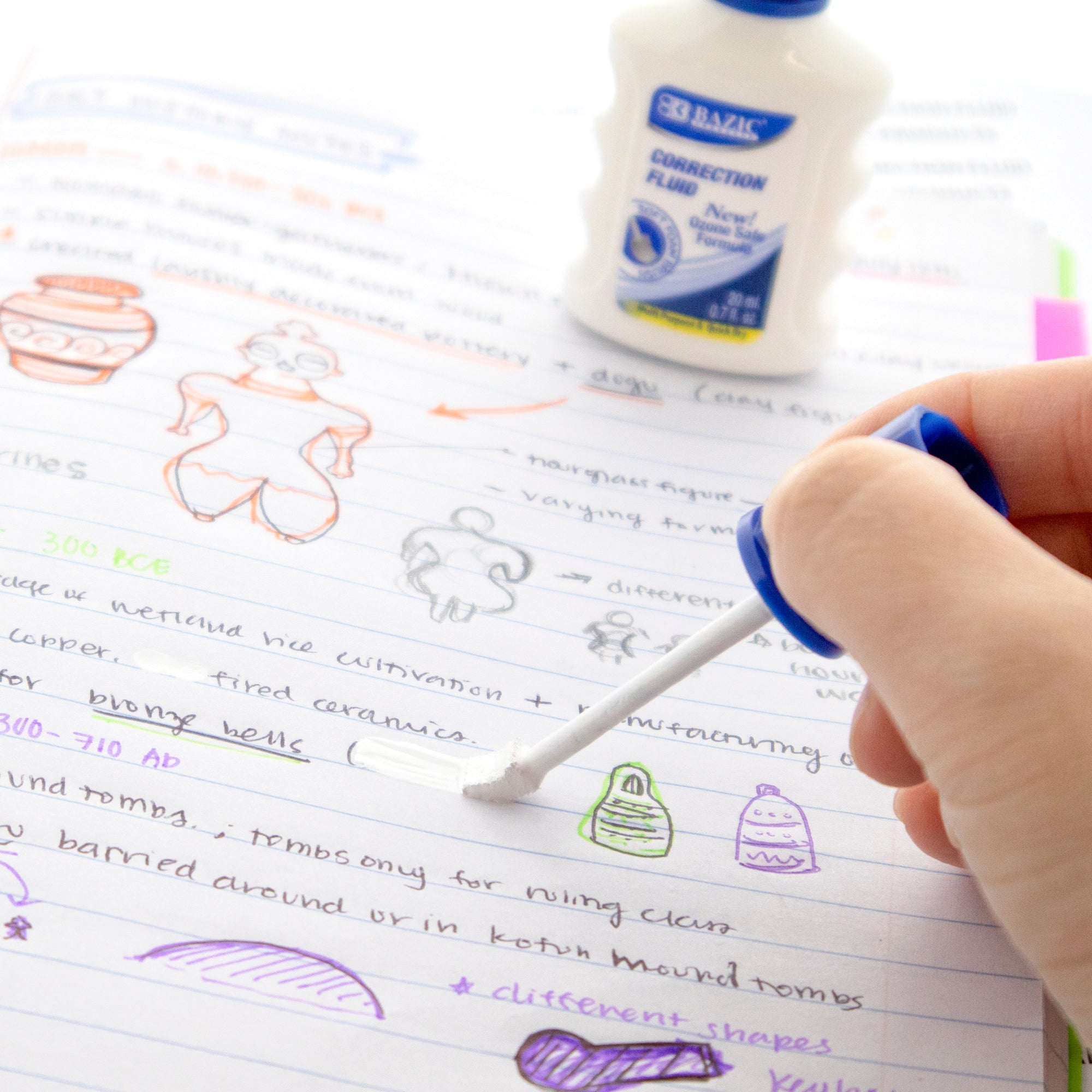 0.7 FL OZ (20 mL) Correction Fluid w/ Foam Brush