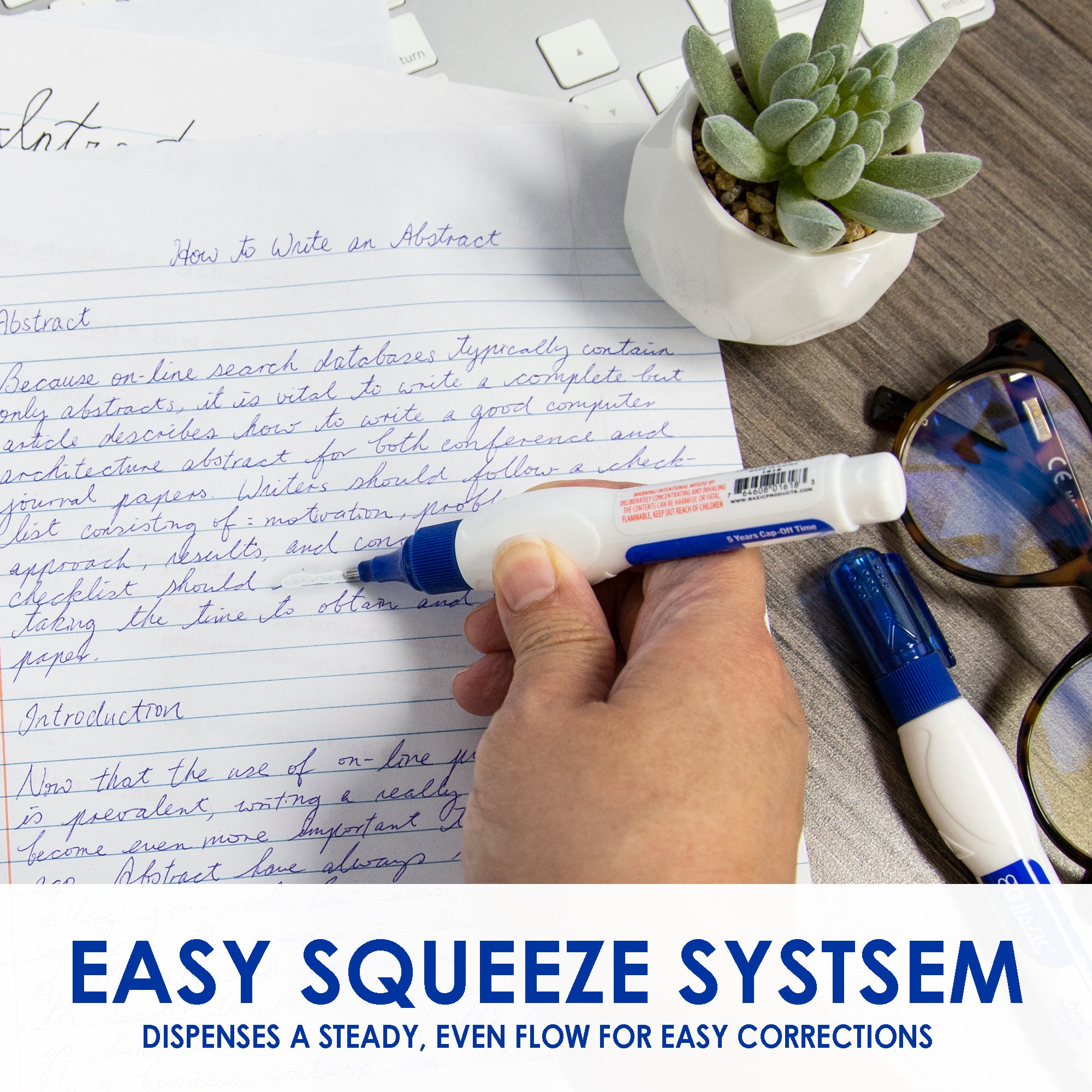 0.2 FL OZ (7 mL) Metal Tip Correction Pen (2/Pack)