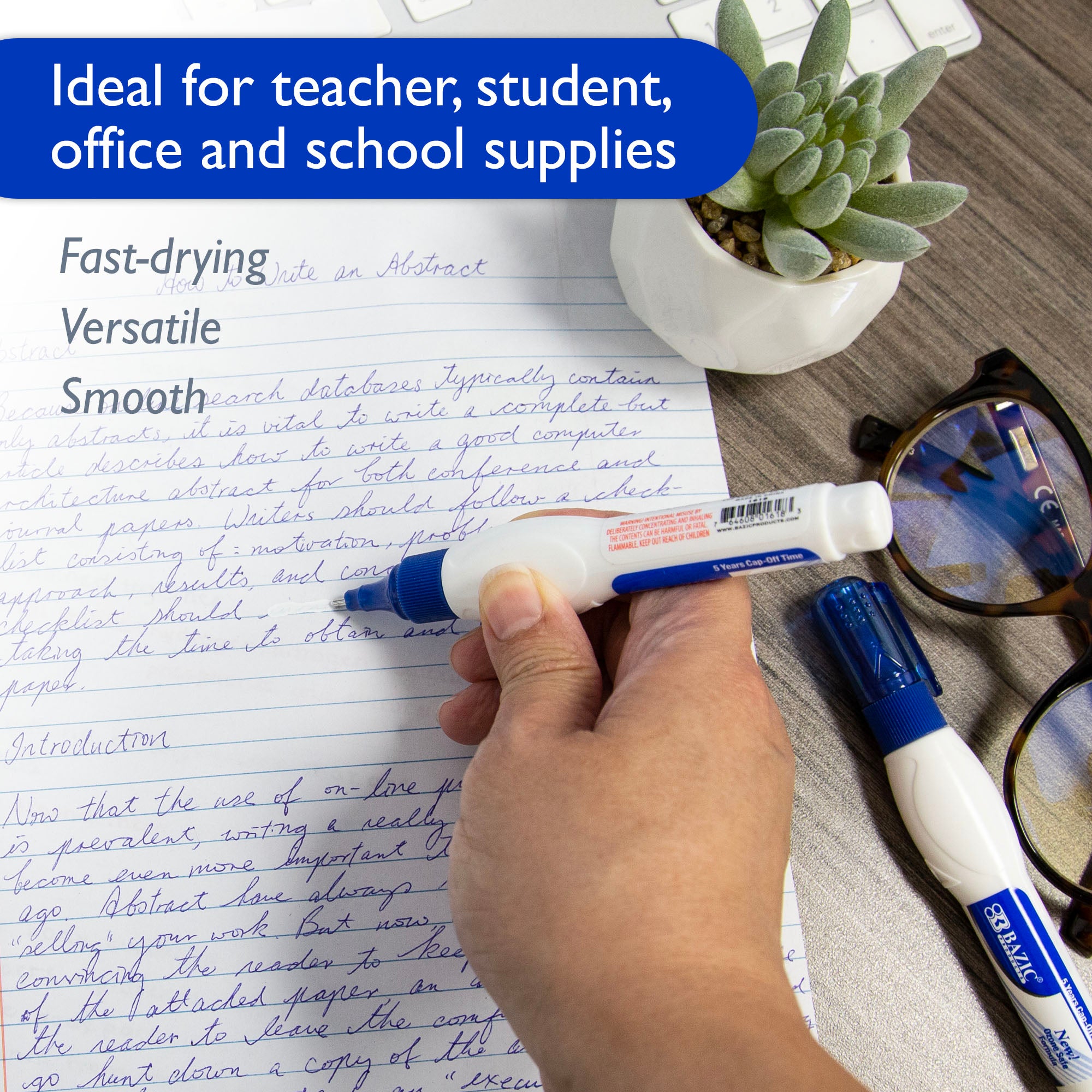 0.2 FL OZ (7 mL) Metal Tip Correction Pen (2/Pack)