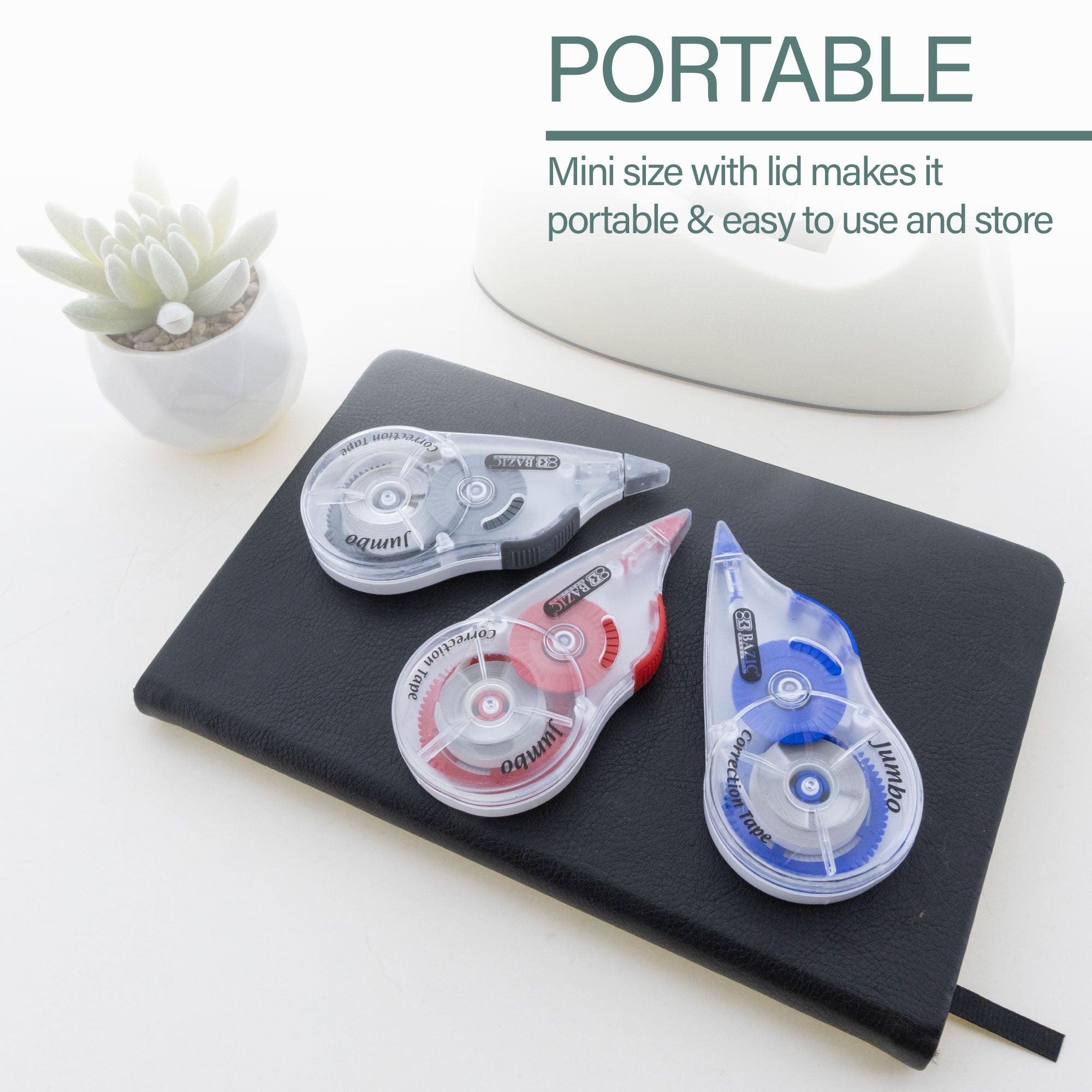 5 mm x 394" Jumbo Correction Tape w/ Grip