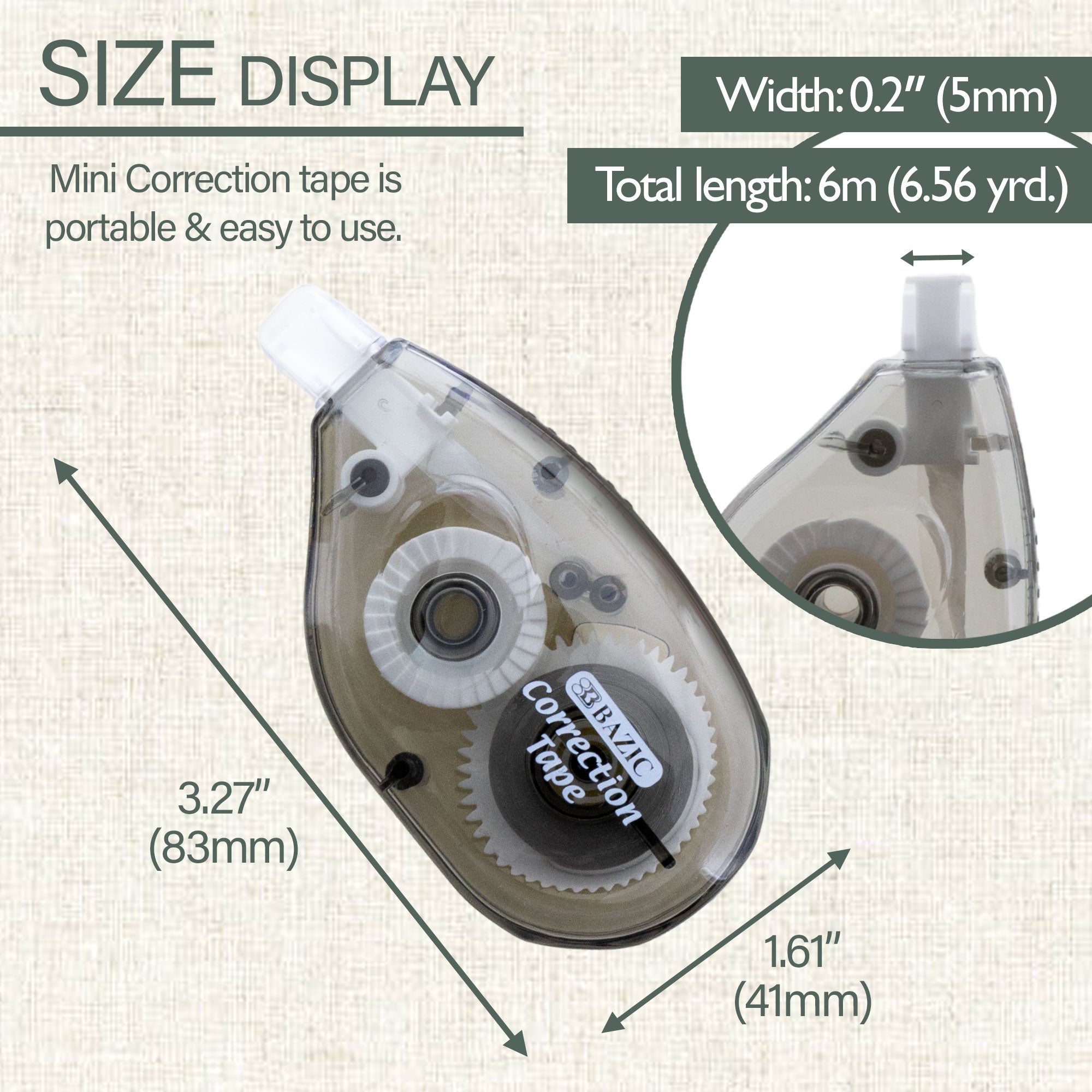 5 mm x 236" Correction Tape