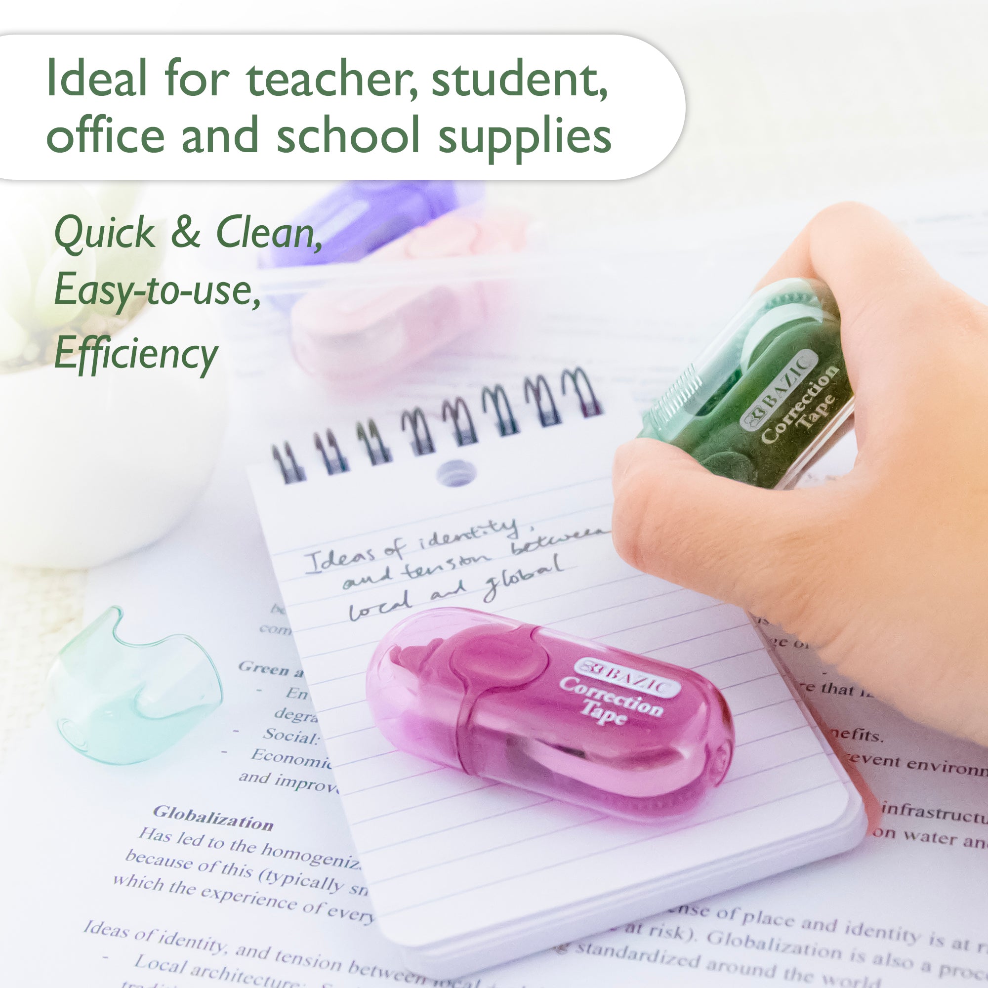 5 mm x 236" Mini Correction Tape with Protective Cap