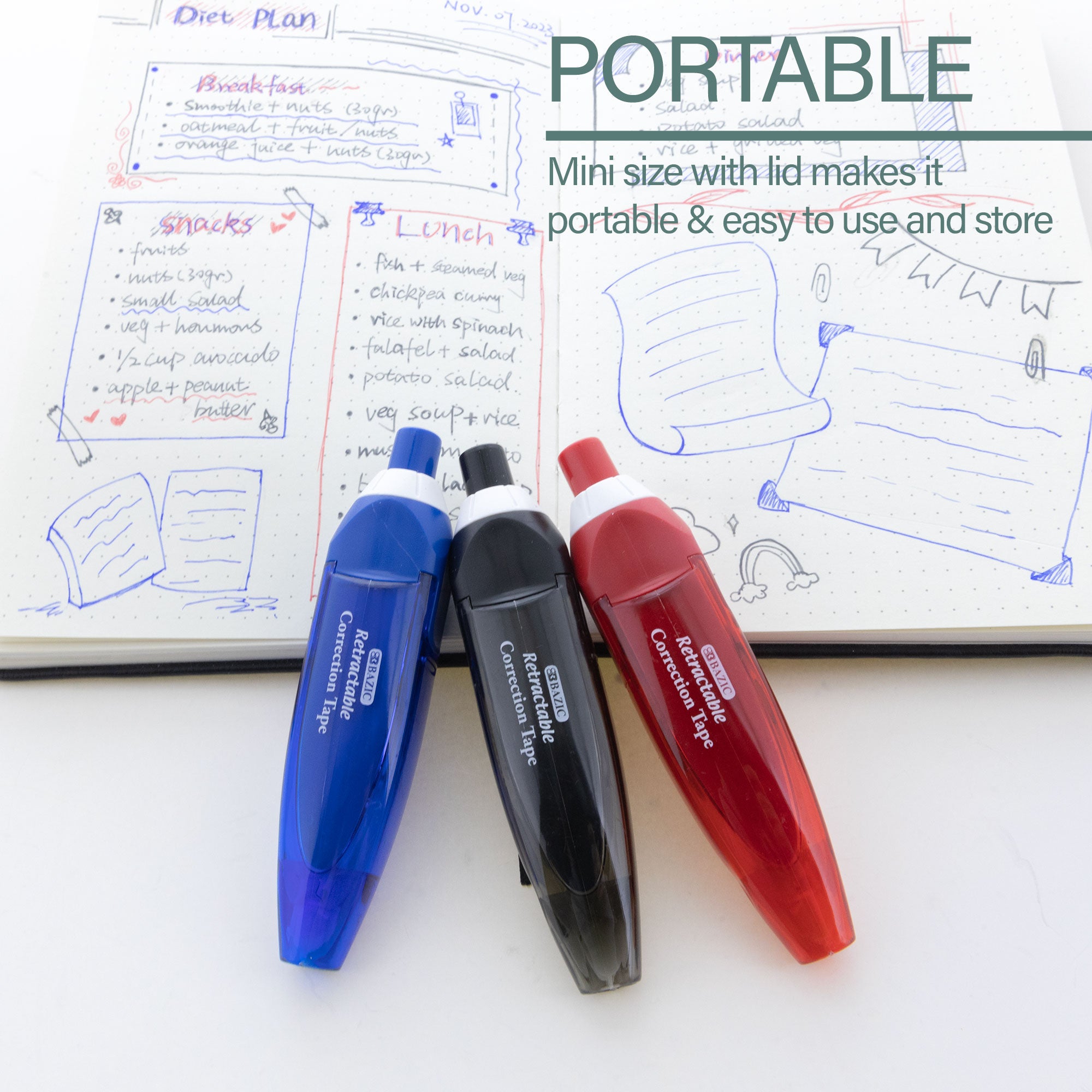 5 mm x 196" Retractable Correction Tape