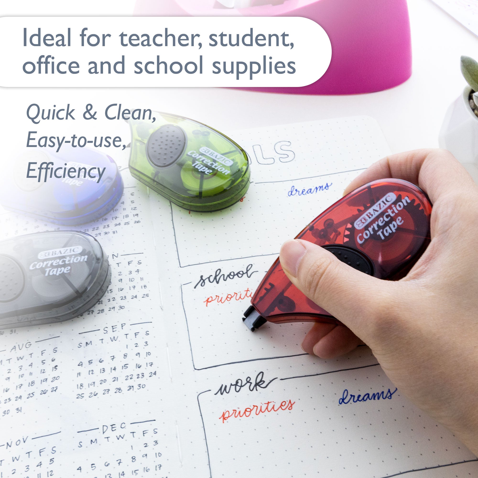 5 mm x 236" Correction Tape w/ Grip