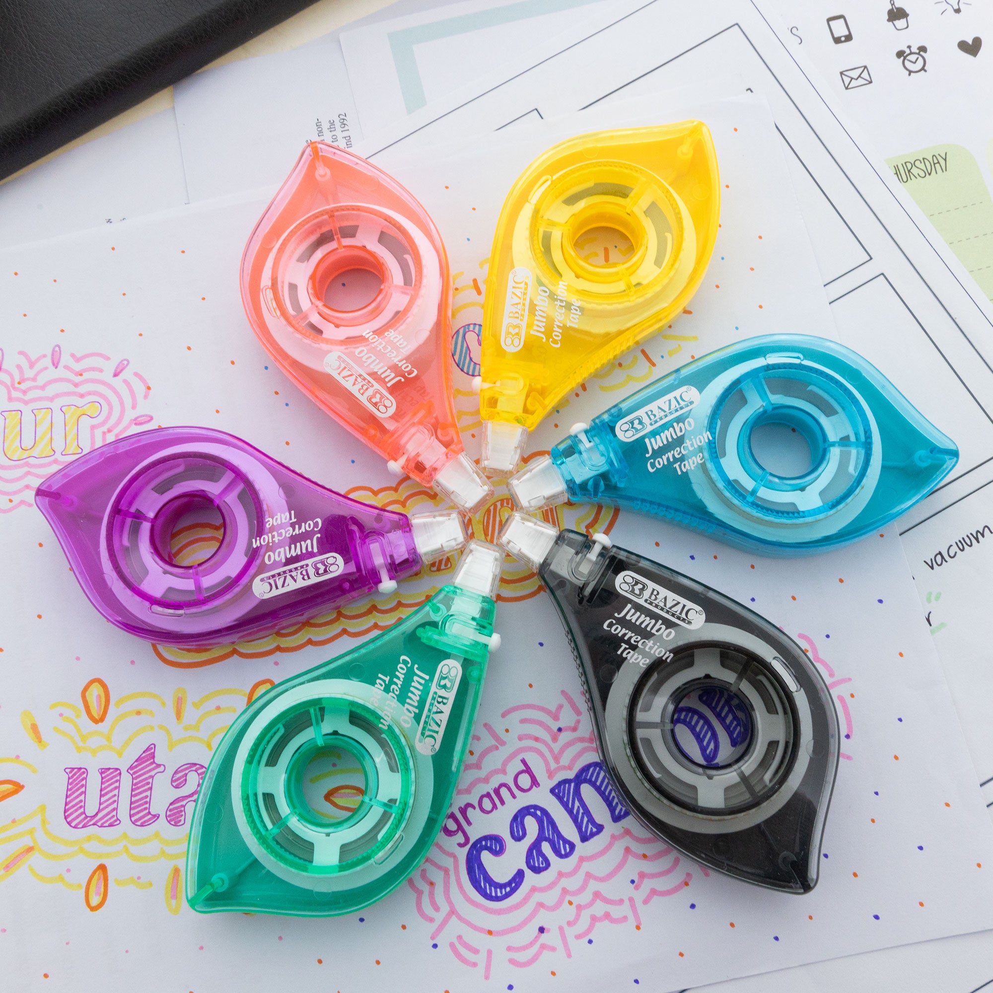 5 mm x 394" Jumbo Correction Tape w/ Two Way Applicator