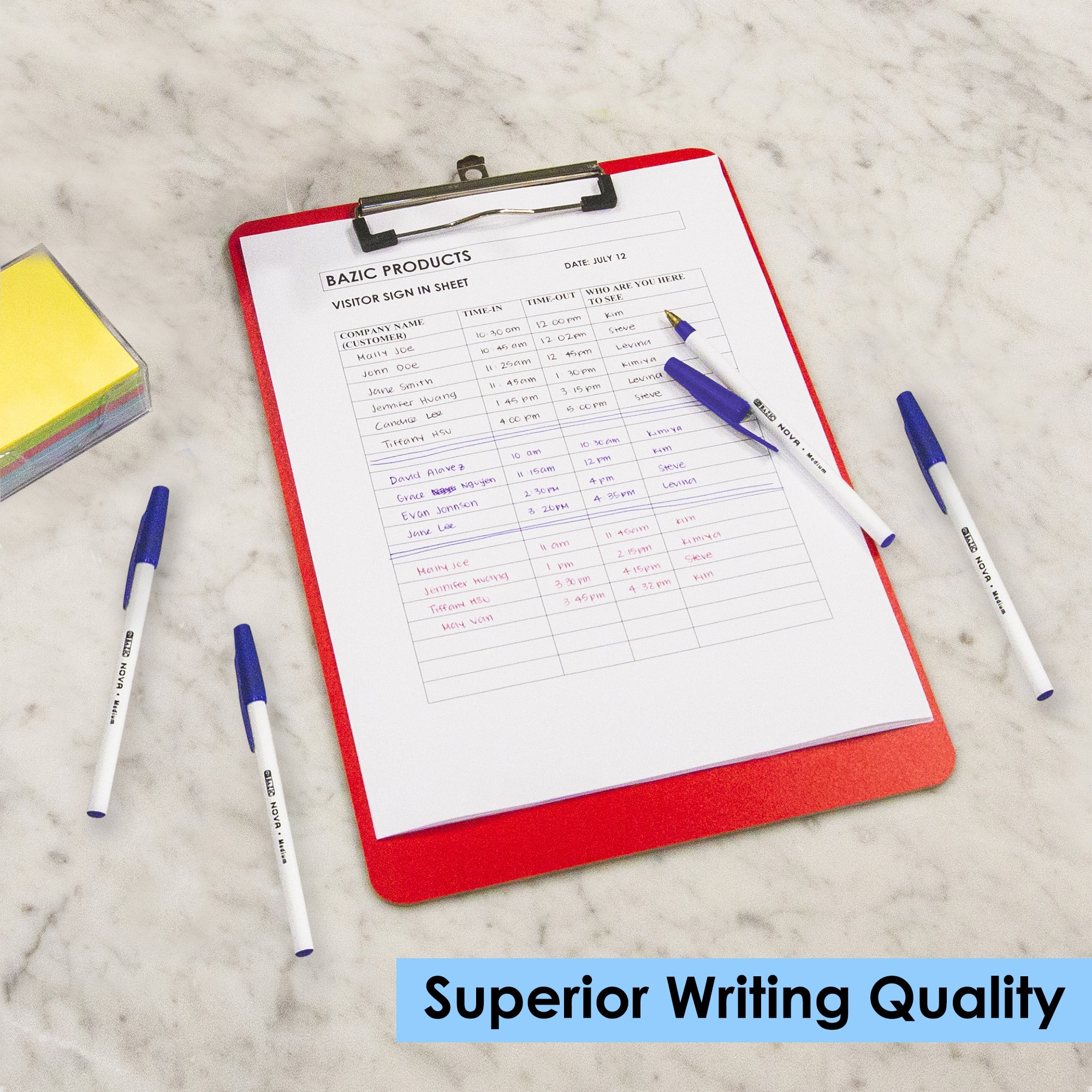 Nova Blue Color Stick Pen (12/Box)