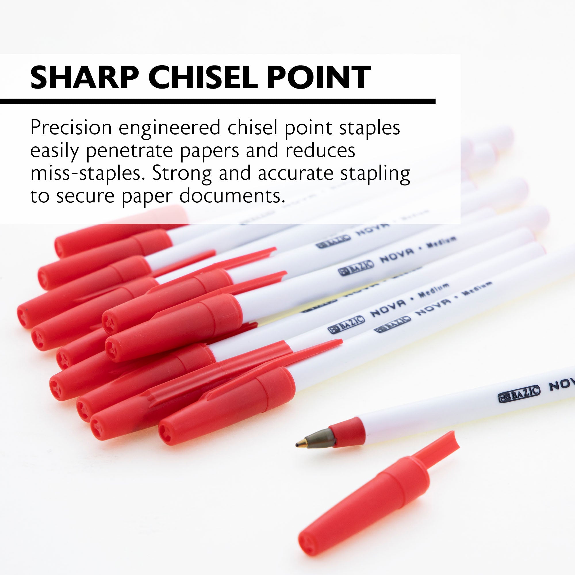 Nova Red Color Stick Pen (12/Box)