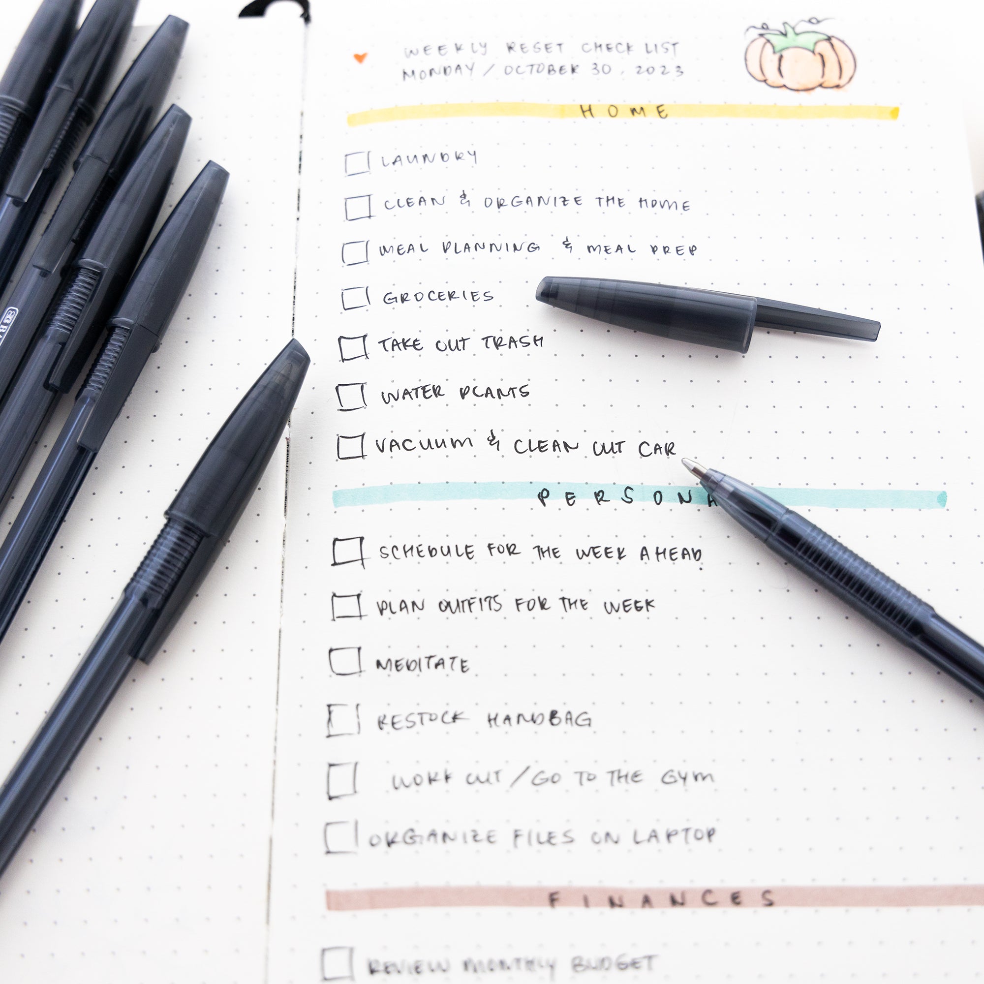 Arrow Black Stick Pen (10/Pack)