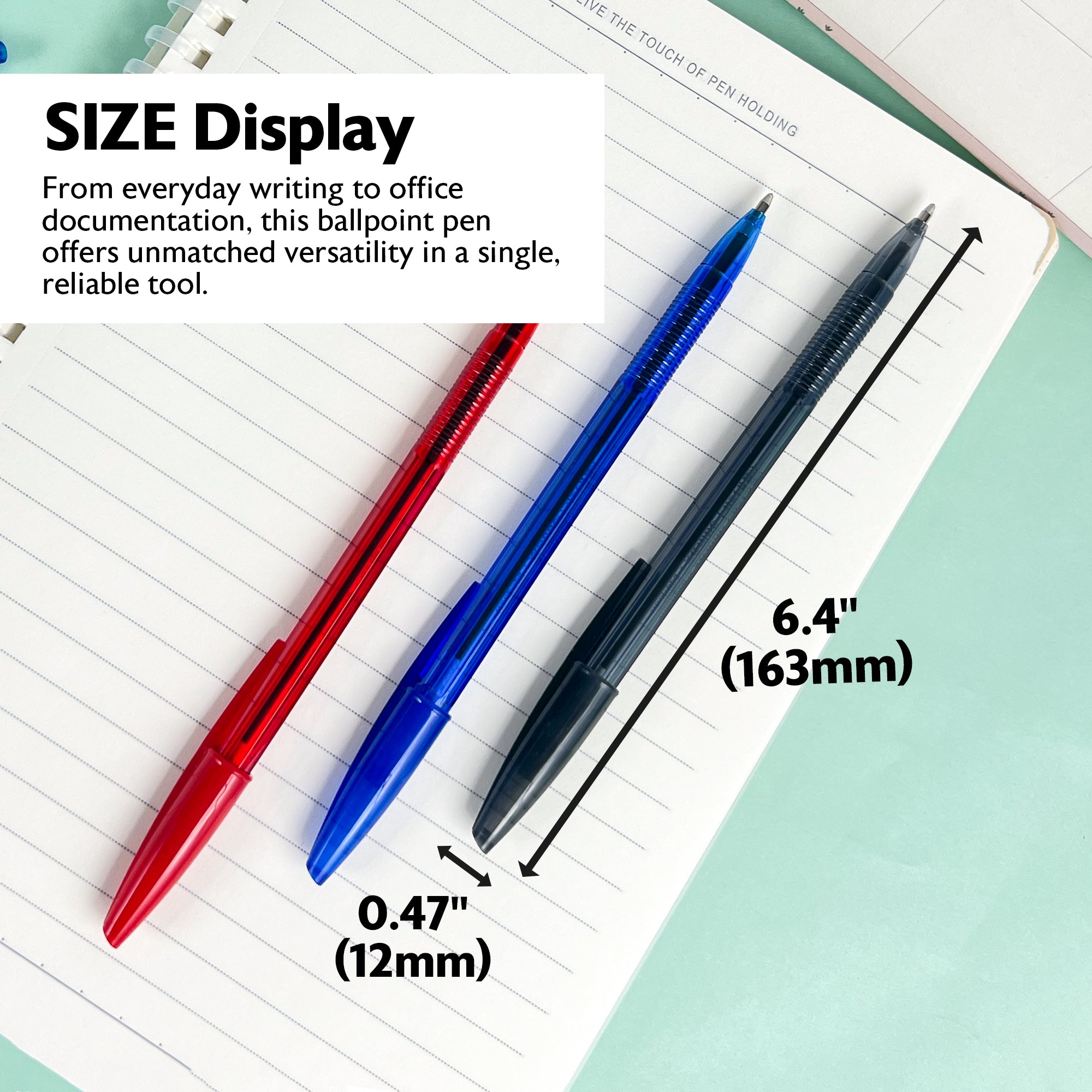 Arrow Assorted Color Stick Pen (10/Pack)