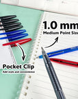 Arrow Assorted Color Stick Pen (10/Pack)