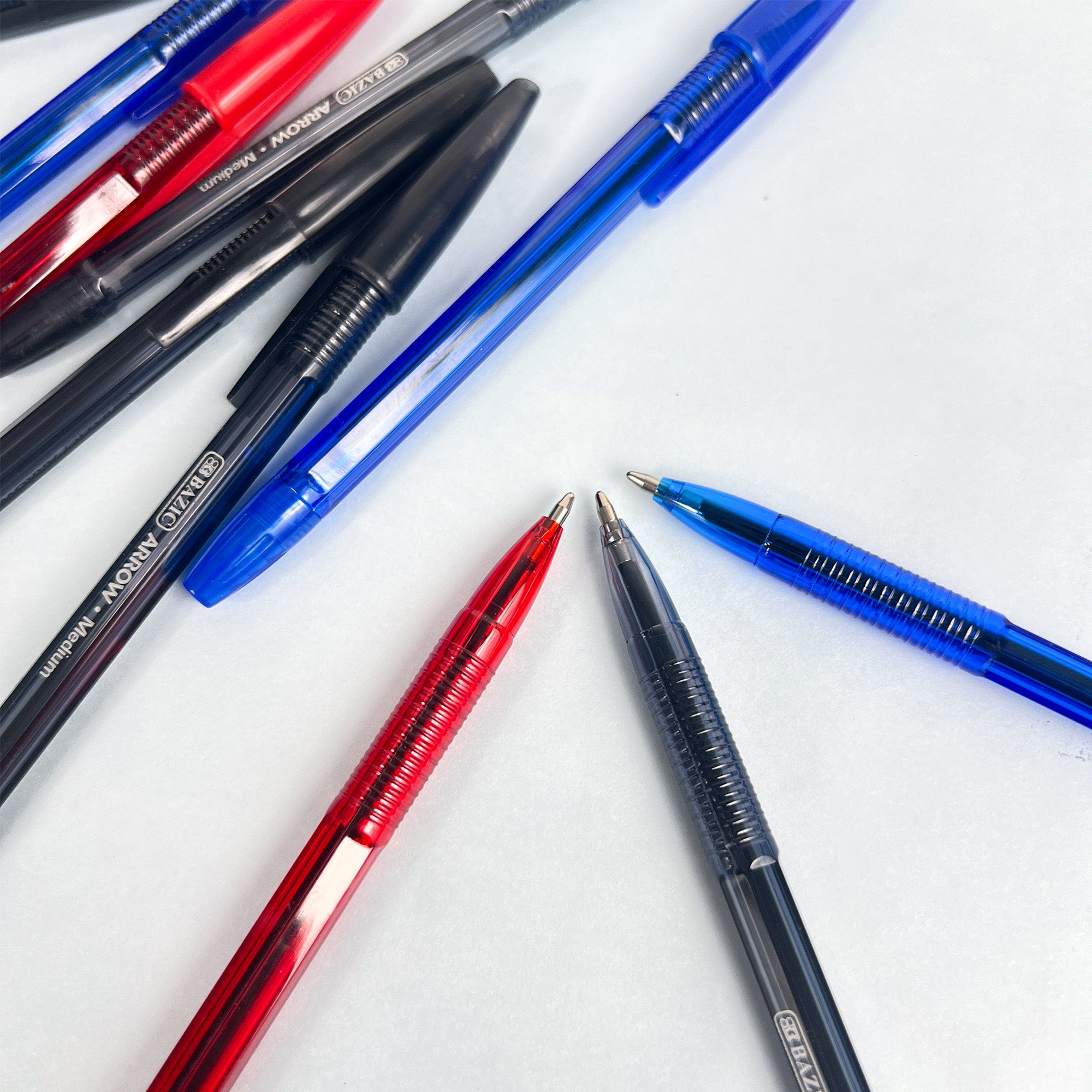 Arrow Assorted Color Stick Pen (10/Pack)