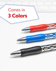 Maxxon 1.4 mm Tip Asst. Color FUSE Tech Ink Retractable Pen w/ Cushion Grip (8/Pack)