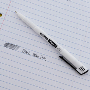 Fiero Black Fiber Tip Fineliner Pen (4/Pack)