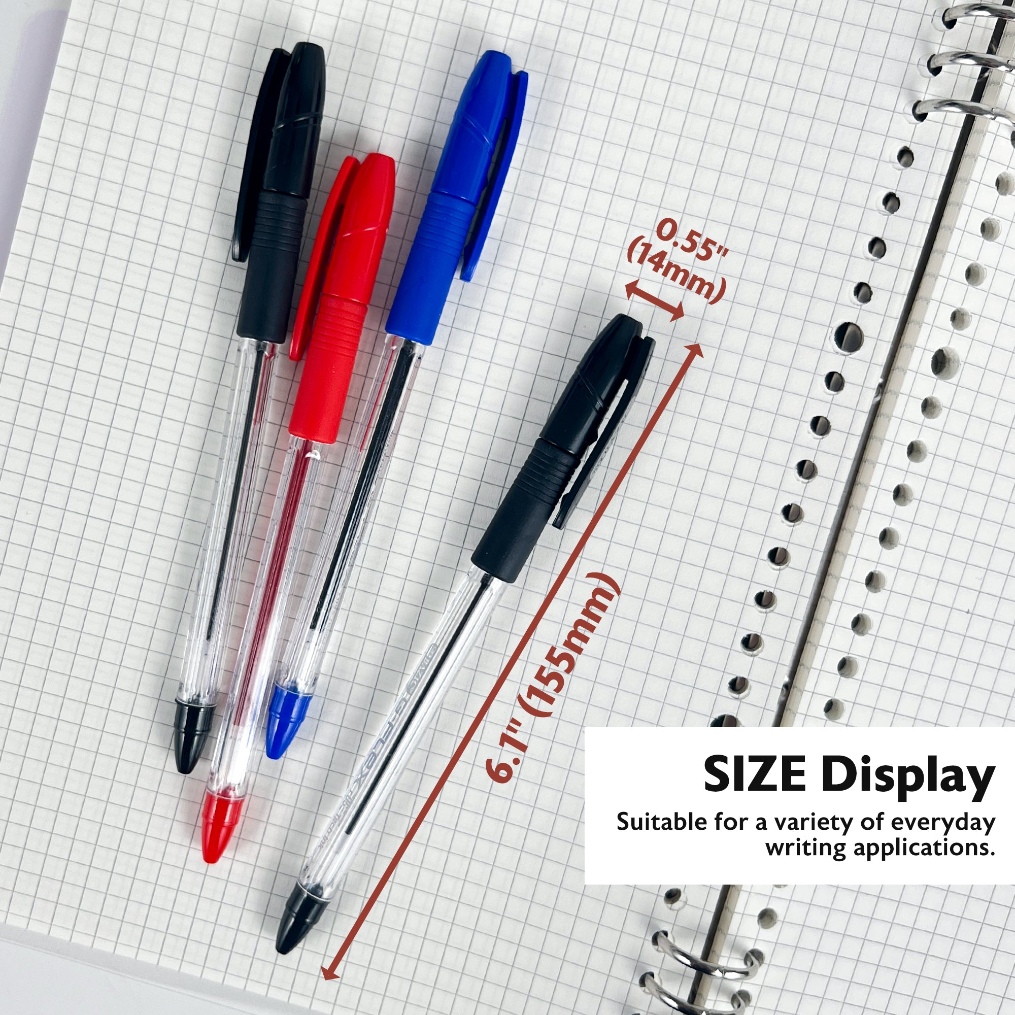 G-Flex Asst. Color FUSE Tech Ink Pen w/ Cushion Grip (4/Pack)