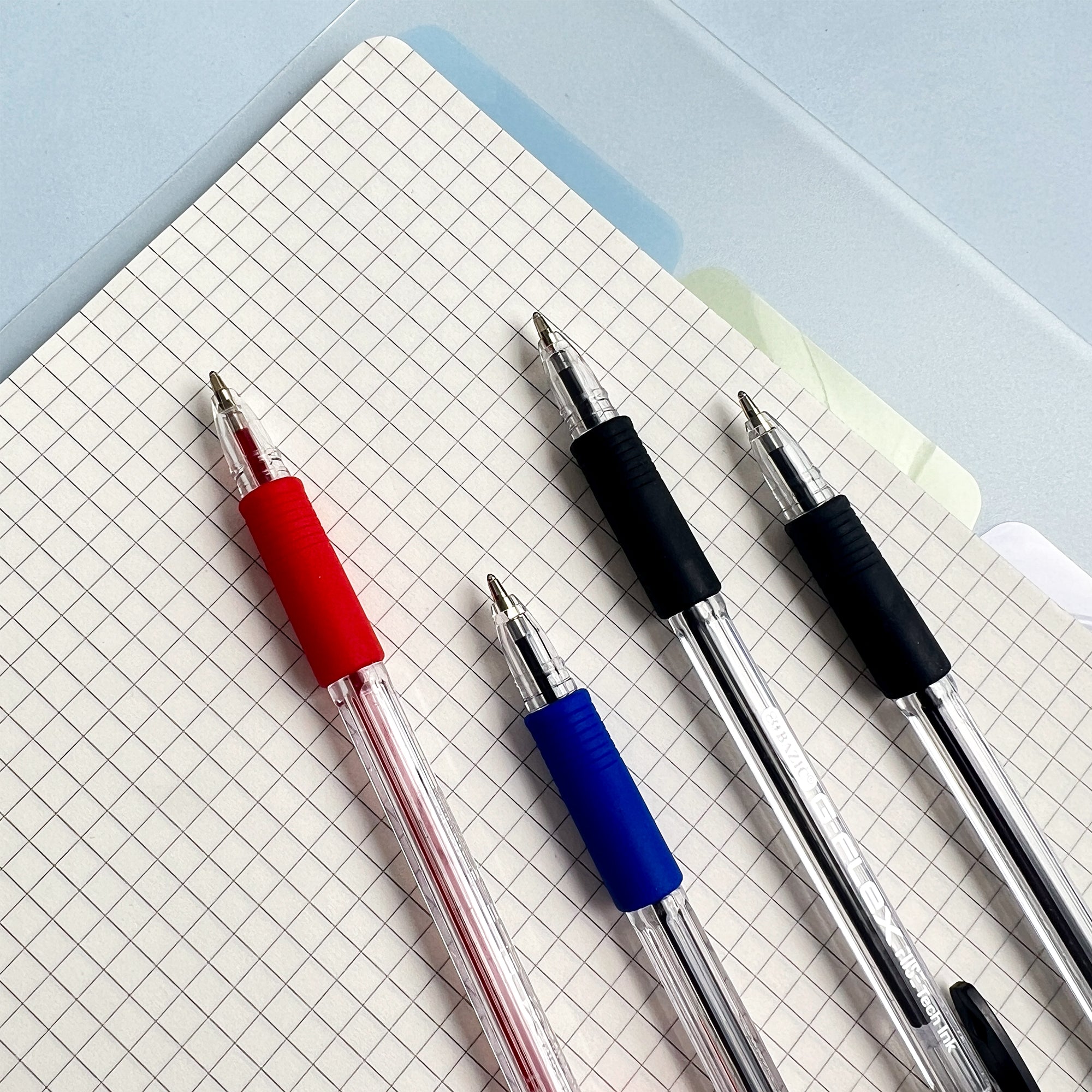 G-Flex Asst. Color FUSE Tech Ink Pen w/ Cushion Grip (4/Pack)