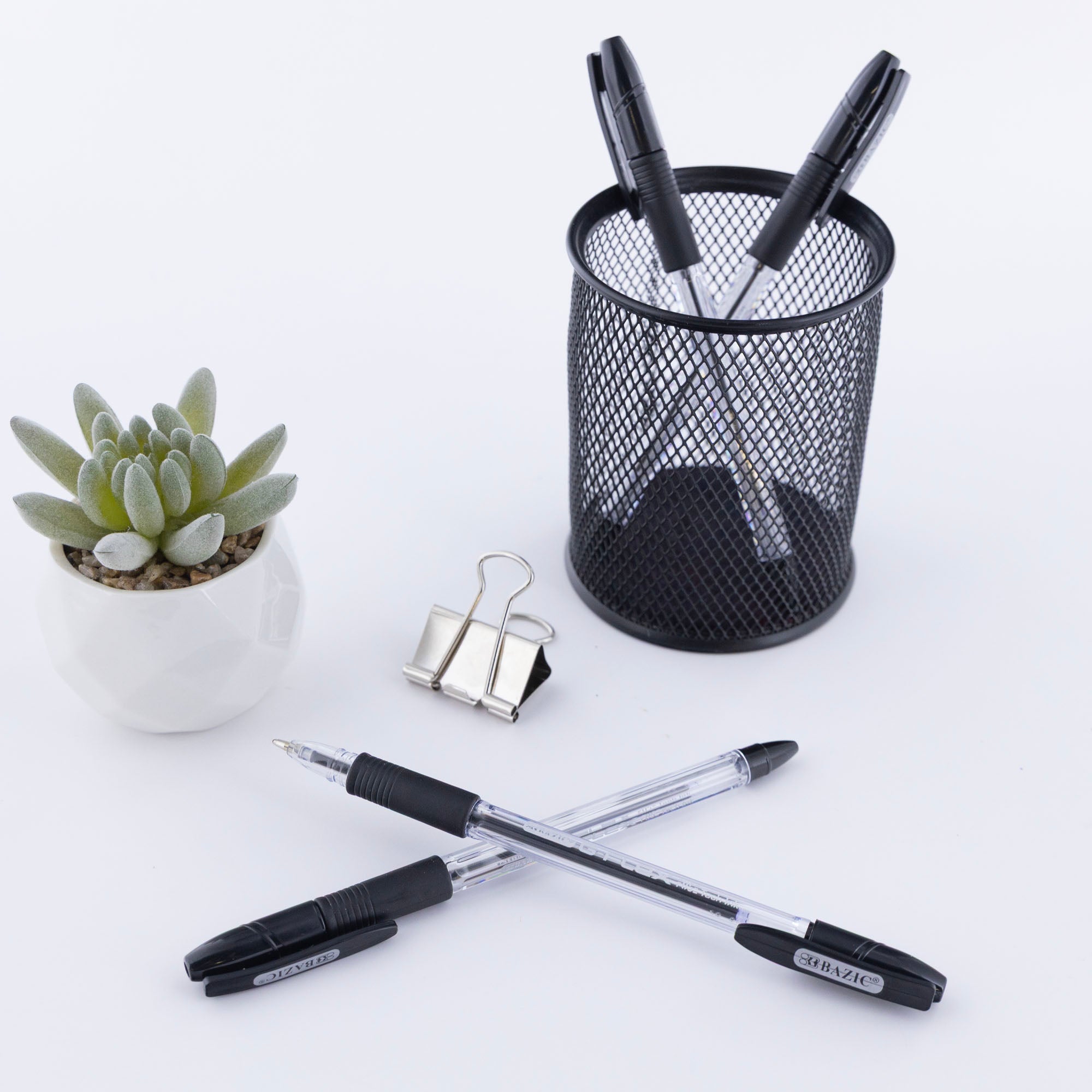 G-Flex Black FUSE Tech Ink Pen w/ Cushion Grip (4/Pack)