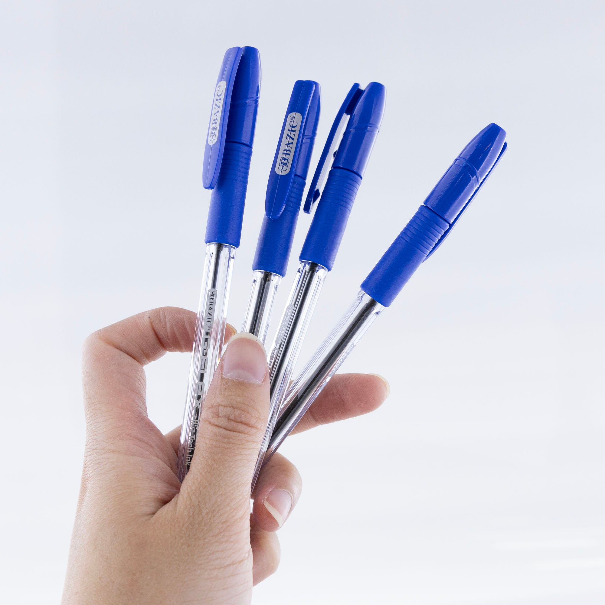 G-Flex Blue FUSE Tech Ink Pen w/ Cushion Grip (4/Pack)
