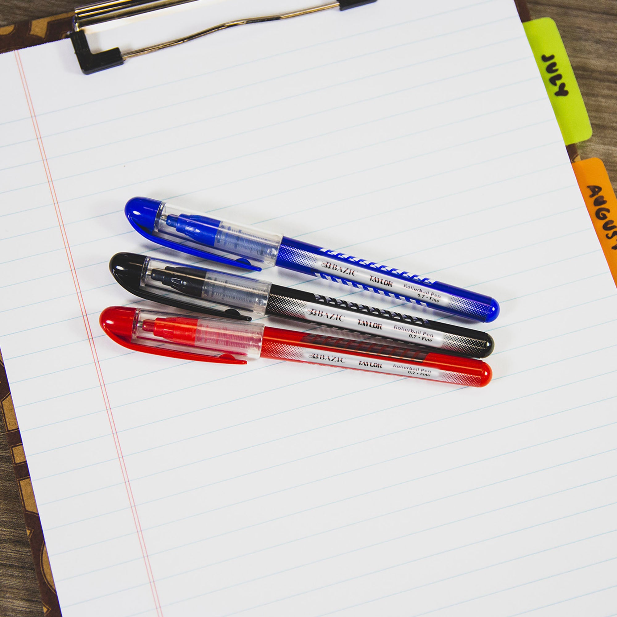 Taylor Assorted Color Rollerball Pen (3/Pack)