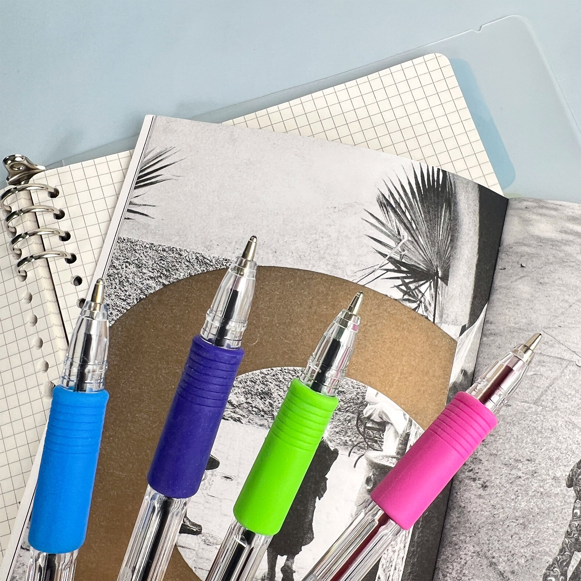 4 Color G-Flex Oil-Gel Ink Pen w/ Cushion Grip