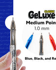 GeLuxe Asst. Color Gel Roller Pen (6/Pack)