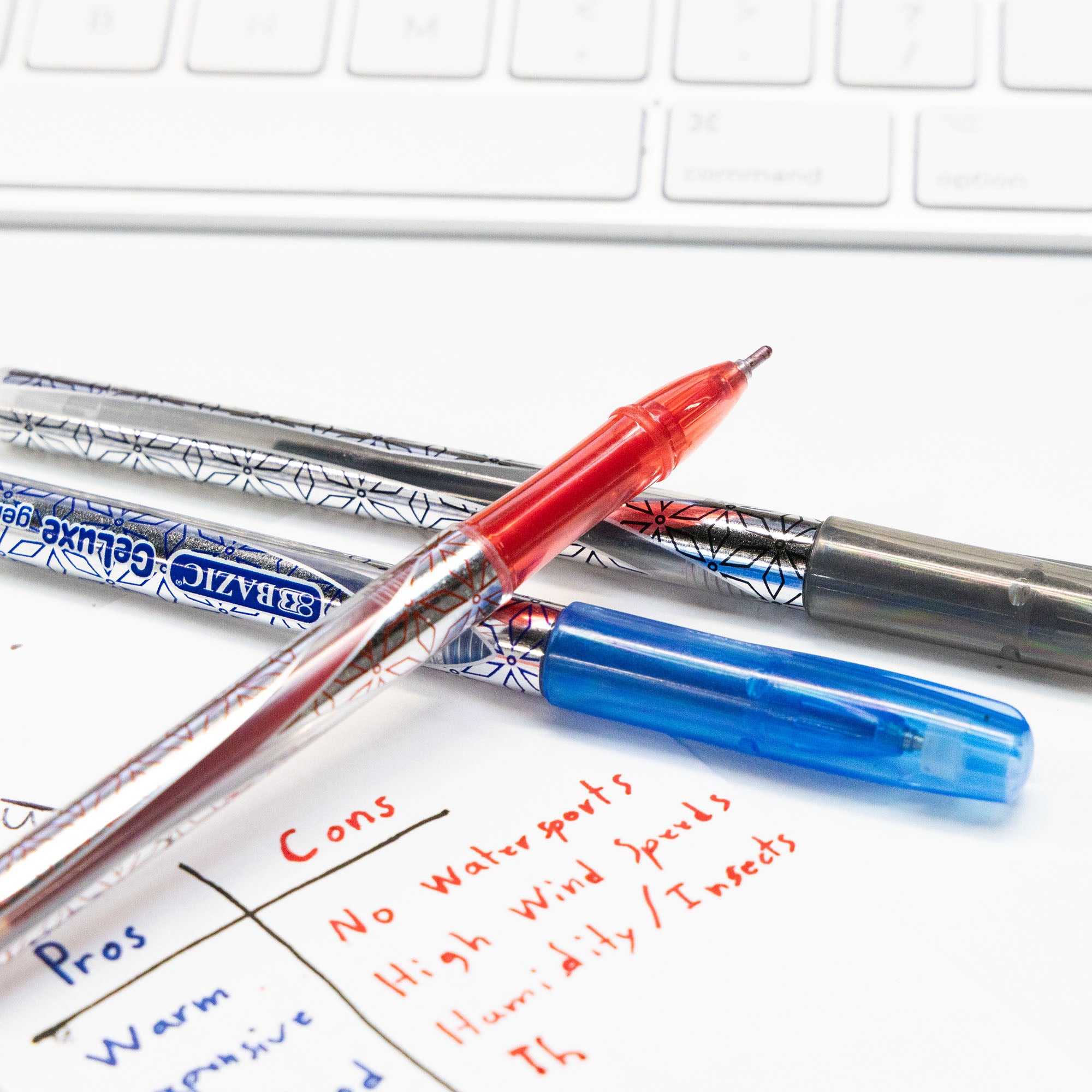 GeLuxe Asst. Color Gel Roller Pen (6/Pack)