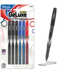 GeLuxe Asst. Color Gel Roller Pen (6/Pack)