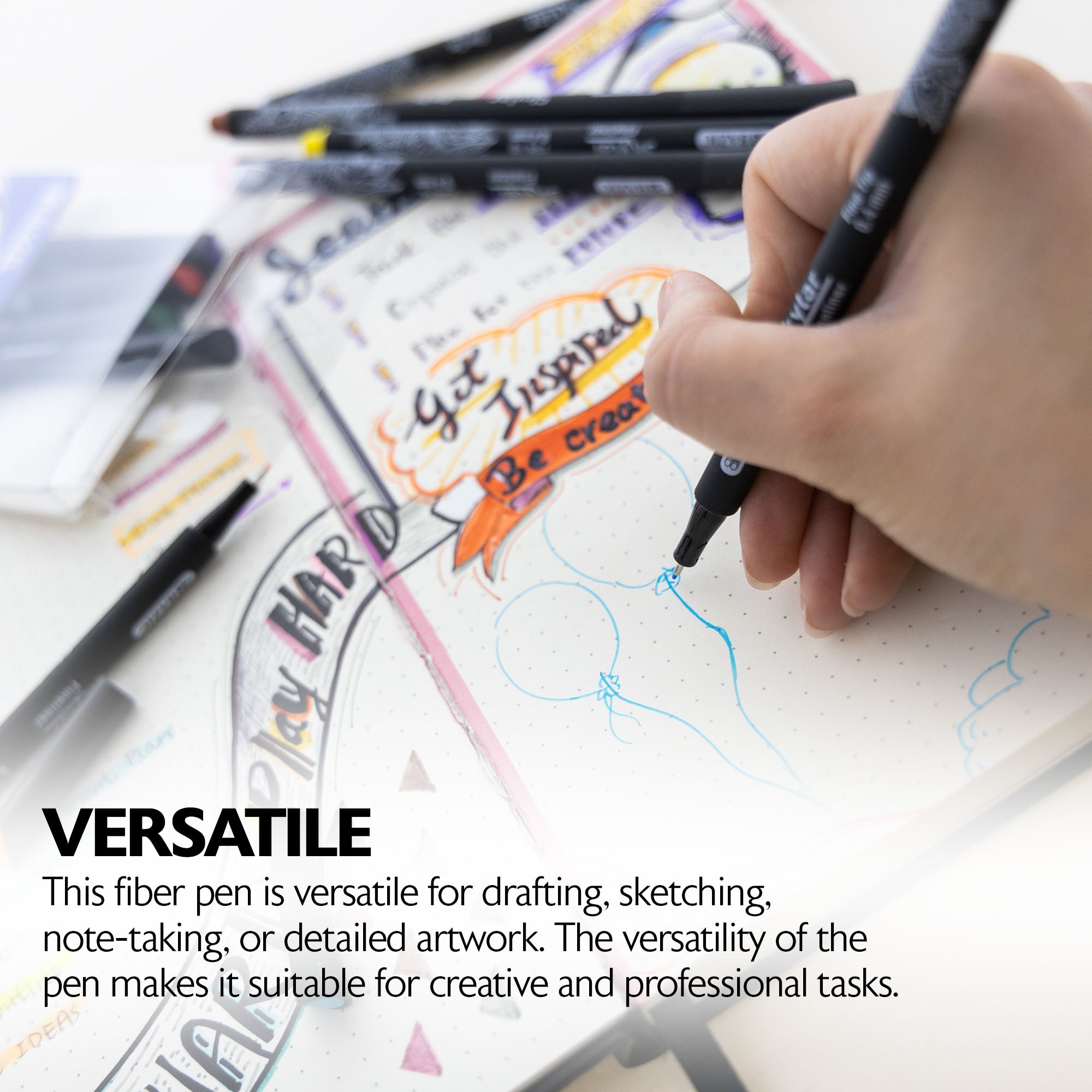 10 Color Skylar 0.4 mm Fineliner Pen