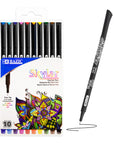 Skylar 0.4 mm 10 Color Fineliner Pen