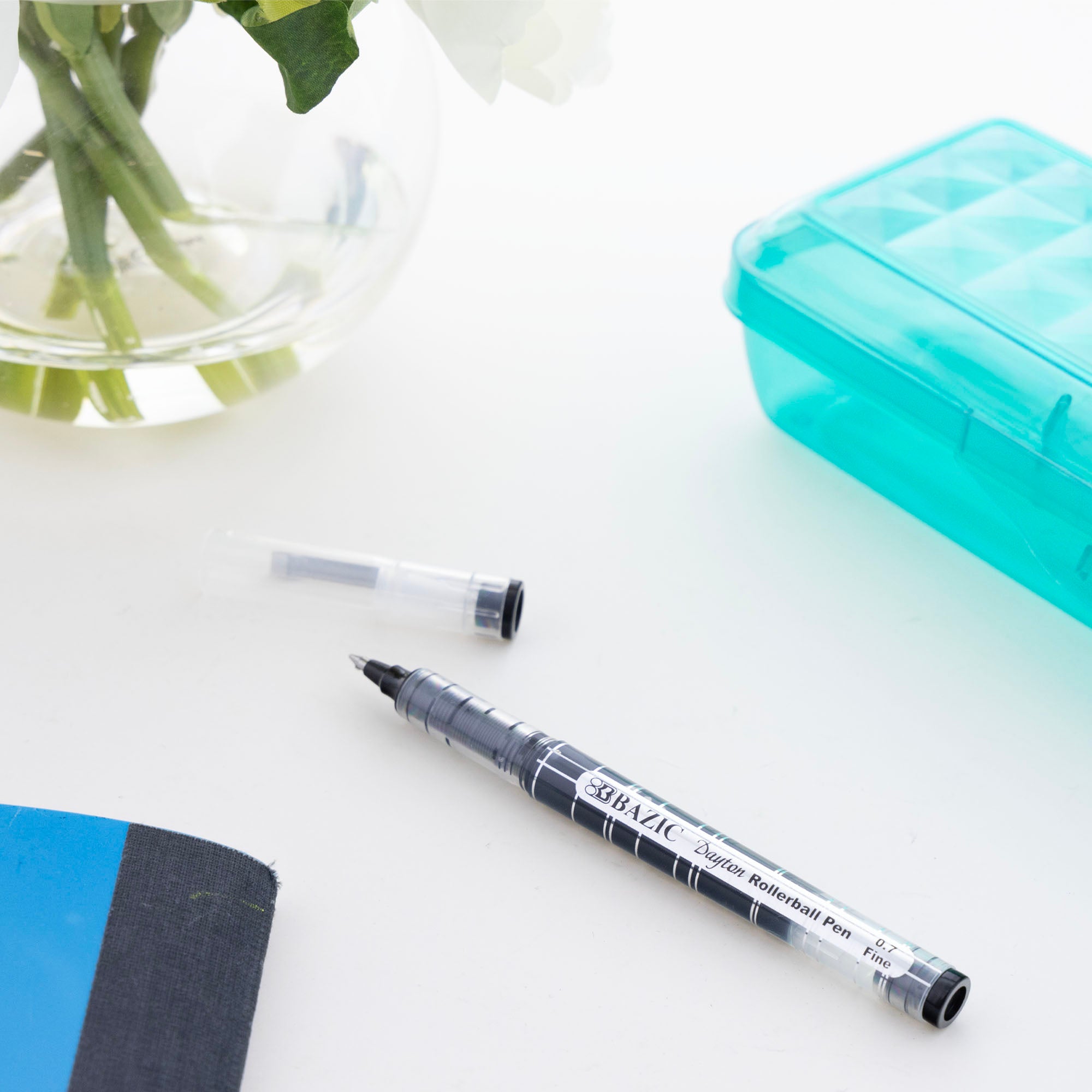 Dayton Asst. Color Rollerball Pen w/ Metal Clip (3/Pack)