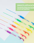 6 Fluorescent Color Essence Gel Pen w/ Cushion Grip