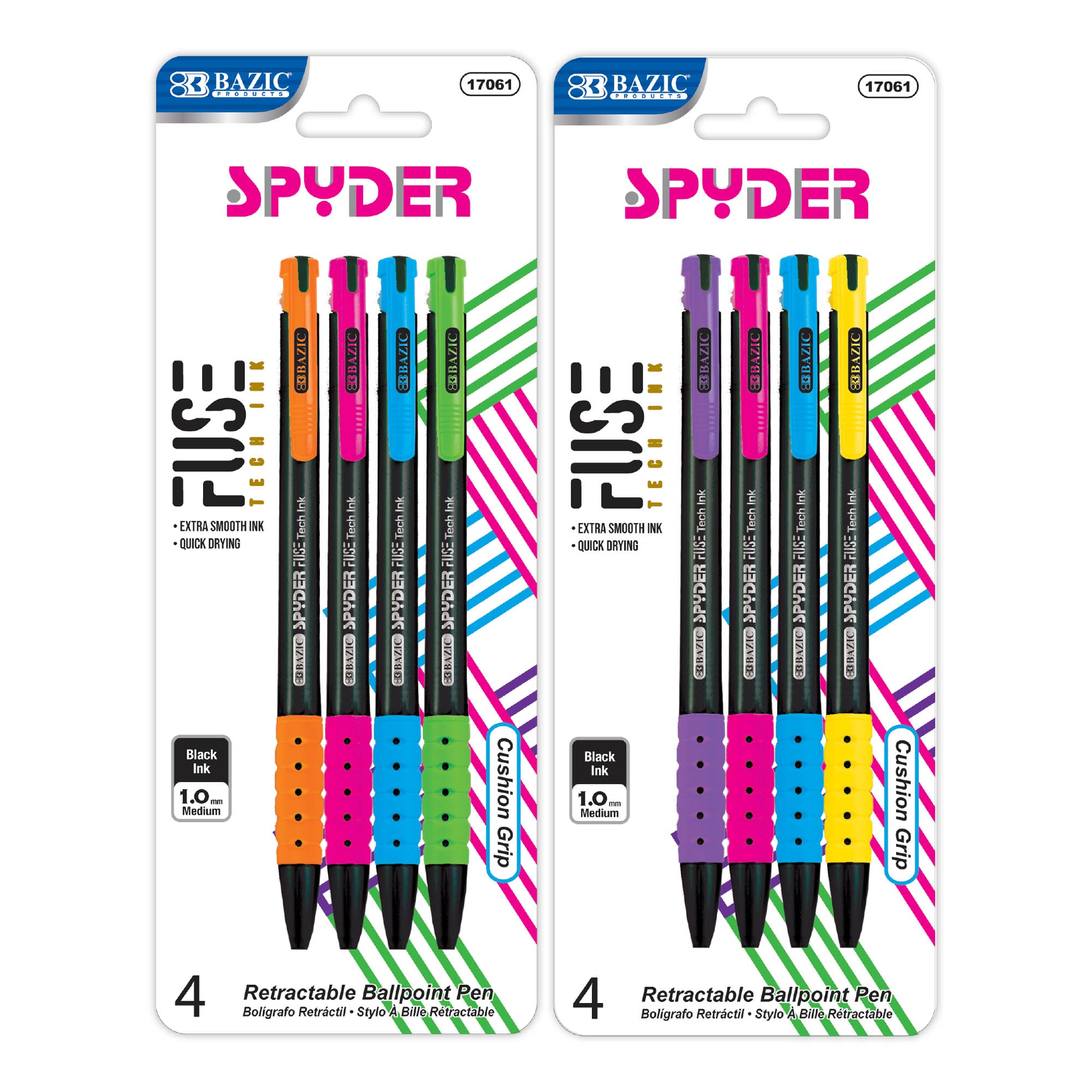 Spyder FUSE Tech Ink Retractable Pen (4/Pack)