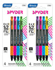 Spyder FUSE Tech Ink Retractable Pen (4/Pack)