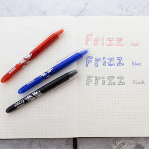 Frizz Assorted Color Erasable Gel Pen with Grip (3/Pack)