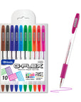 G-Flex 10 Color Oil-Gel Ink Pen w/ Cushion Grip