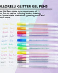 12 Glitter Color Collorelli Gel Pen