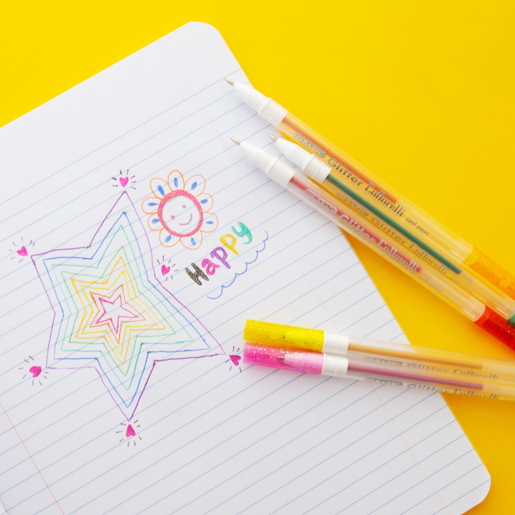 12 Glitter Color Collorelli Gel Pen