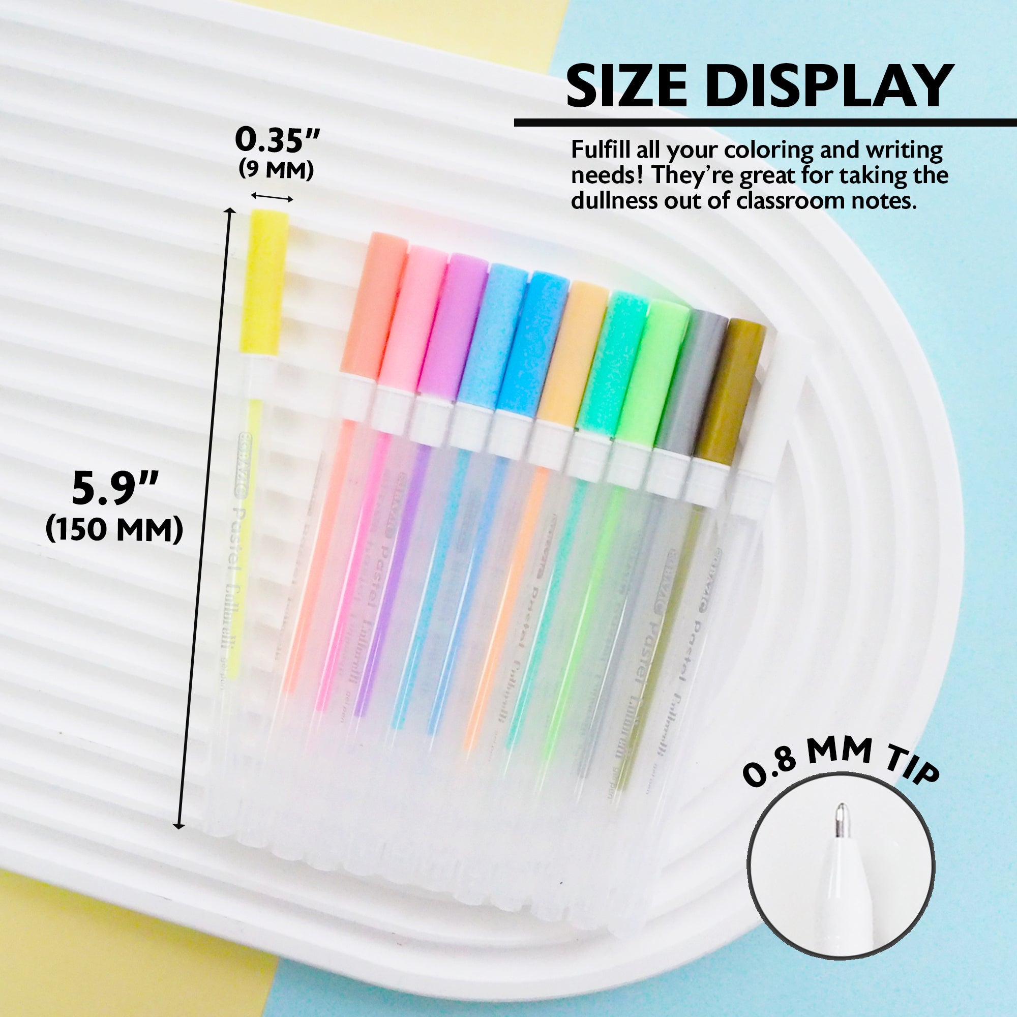 12 Pastel Color Collorelli Gel Pen