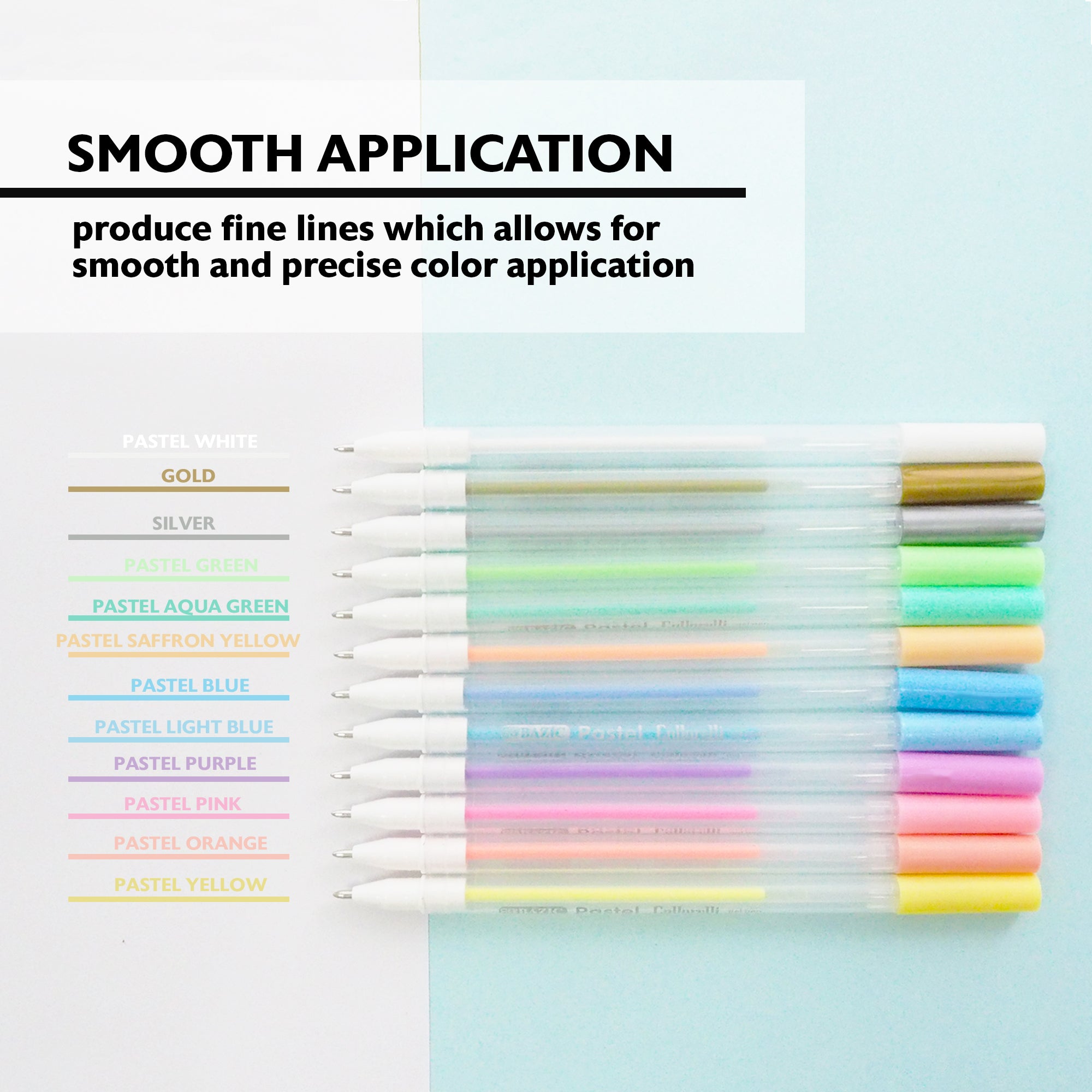 12 Pastel Color Collorelli Gel Pen