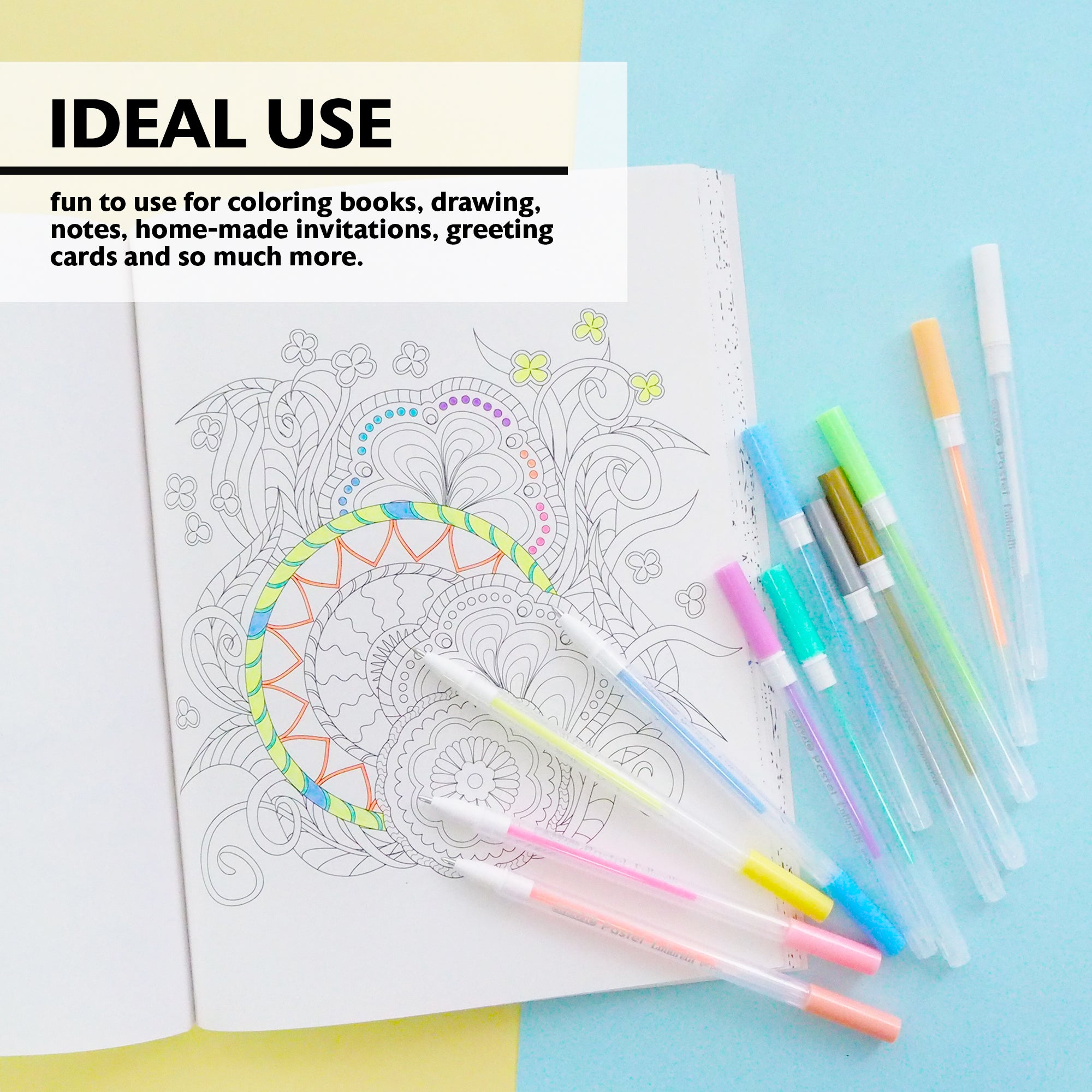 12 Pastel Color Collorelli Gel Pen