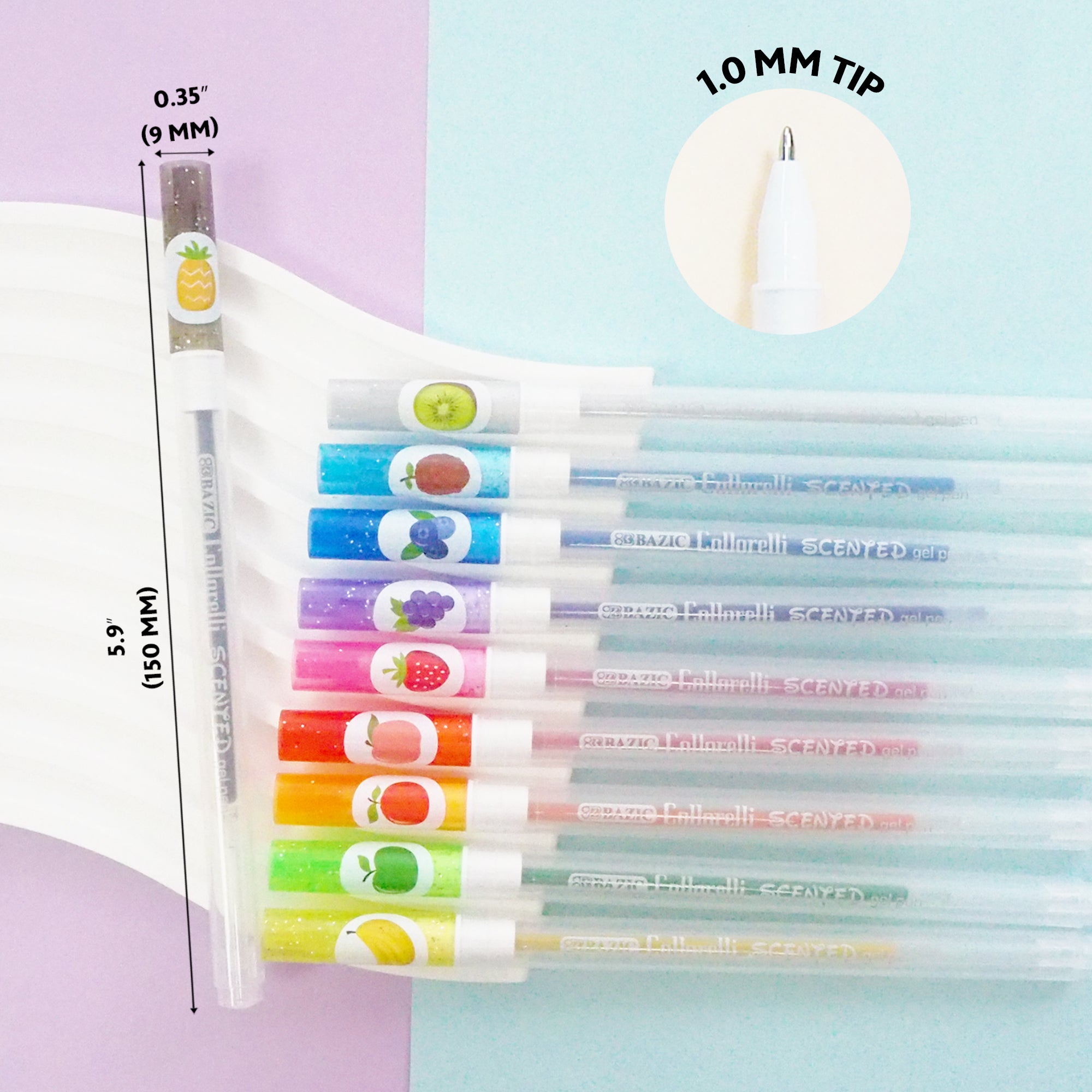 10 Scented Glitter Color Collorelli Gel Pen