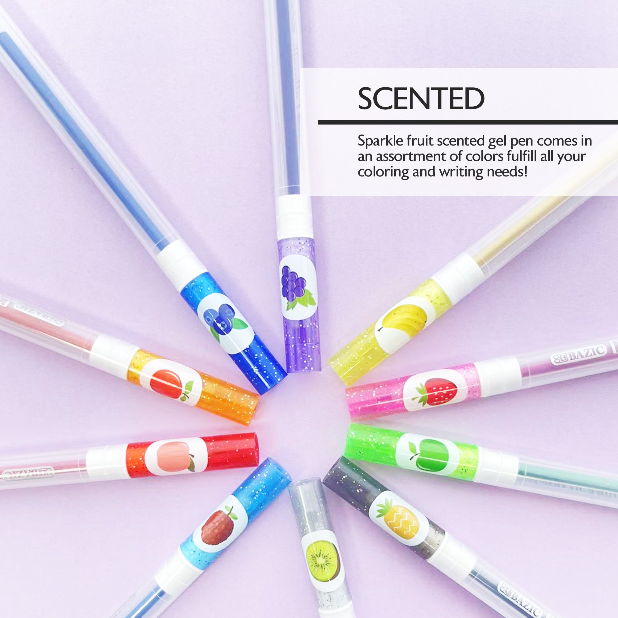 10 Scented Glitter Color Collorelli Gel Pen